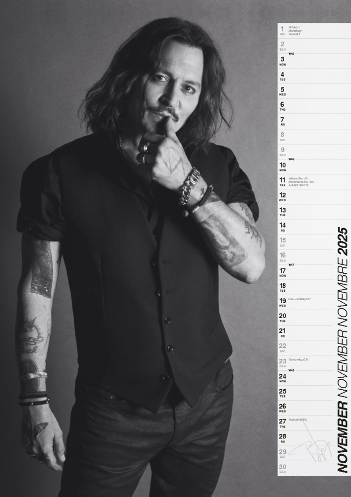 Bild: 9798893610031 | Johnny Depp 2025 Offizieller Kalender | Kalender | 14 S. | Deutsch