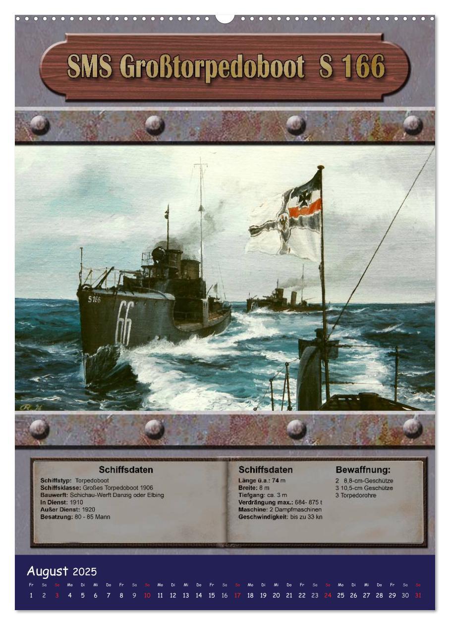 Bild: 9783457059852 | Die kaiserliche Marine 1871 - 1918 (Wandkalender 2025 DIN A2 hoch),...