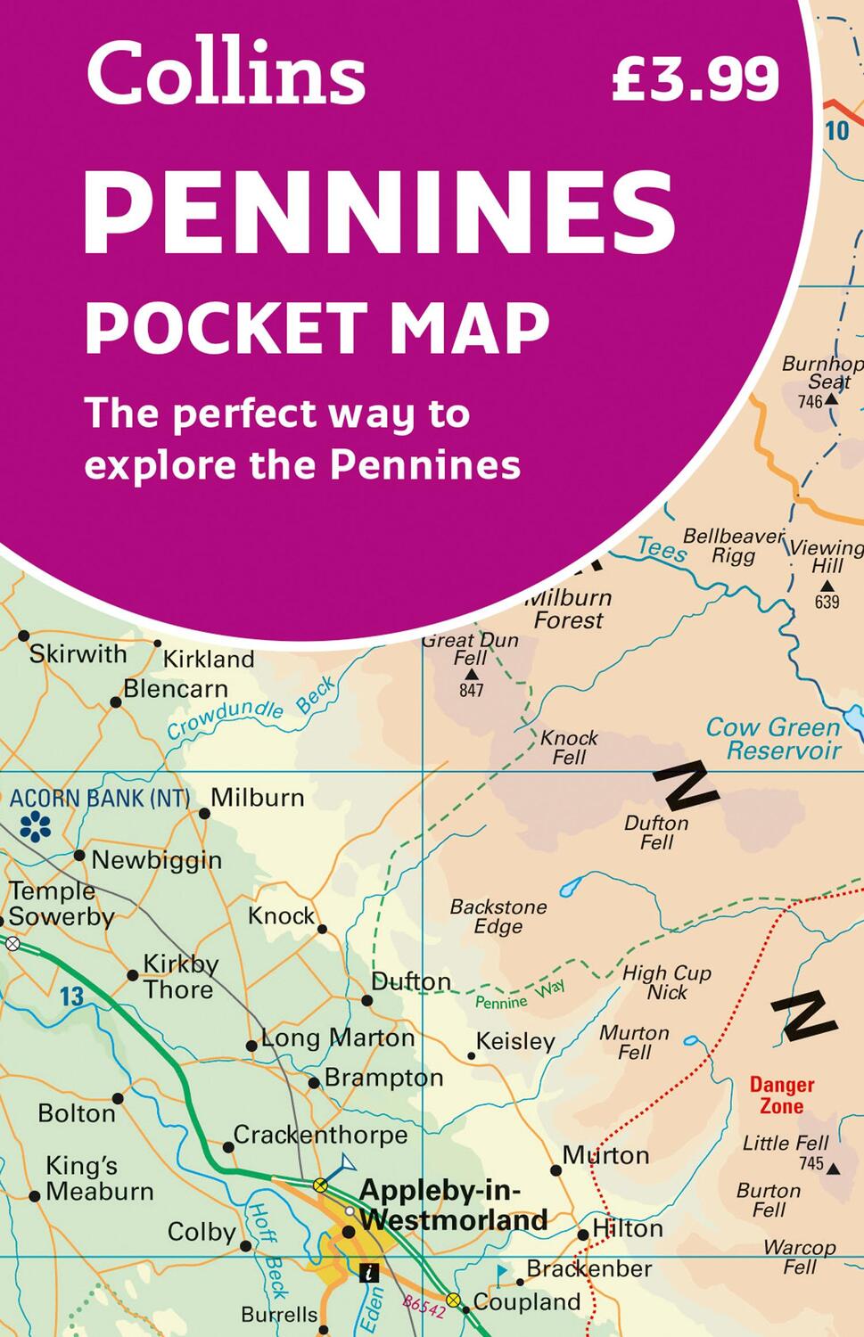 Cover: 9780008520700 | Pennines Pocket Map | The Perfect Way to Explore the Pennines | Maps