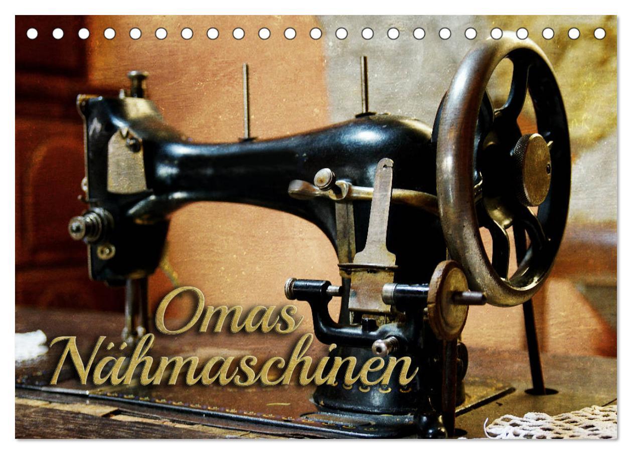 Cover: 9783435298501 | Omas Nähmaschinen (Tischkalender 2025 DIN A5 quer), CALVENDO...