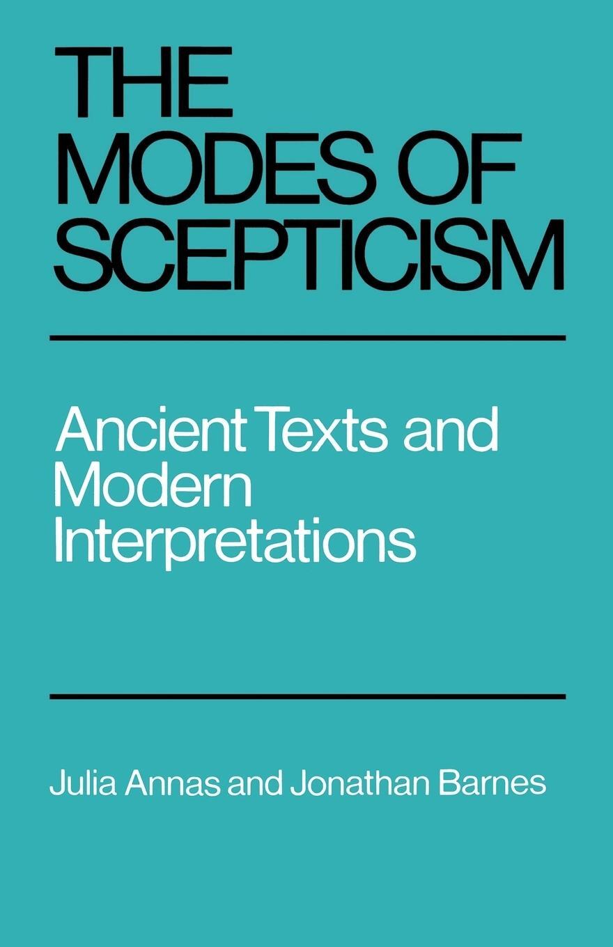 Cover: 9780521276443 | The Modes of Scepticism | Ancient Texts and Modern Interpretations