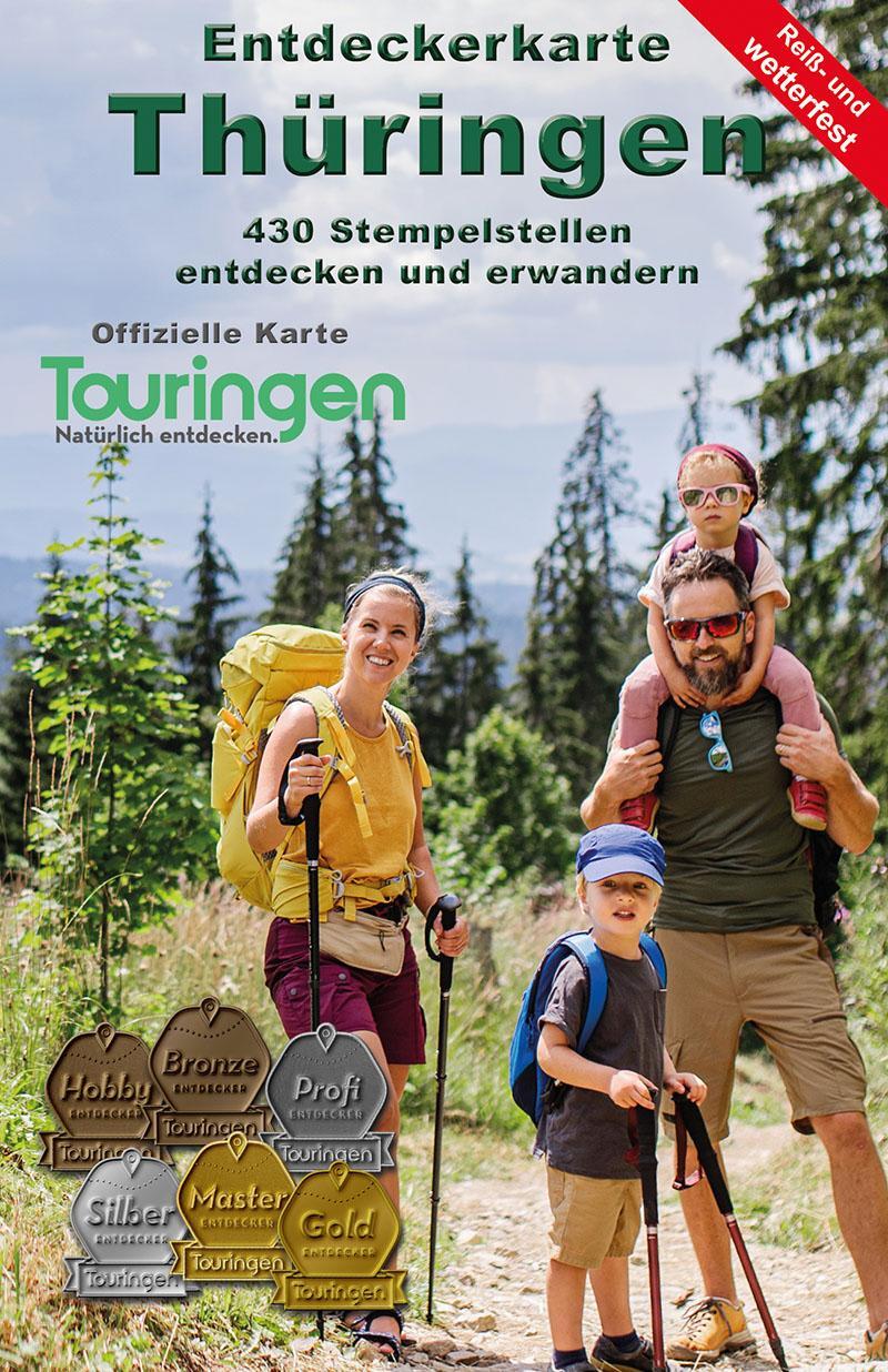 Cover: 9783869732671 | Entdeckerkarte Thüringen | Touringen entdecken (Reiß- und Wetterfest)