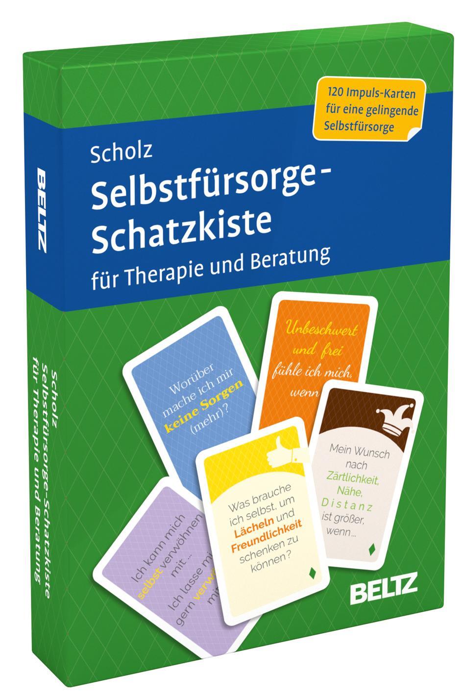 Cover: 4019172100308 | Selbstfürsorge-Schatzkiste für Therapie und Beratung | Scholz | Box