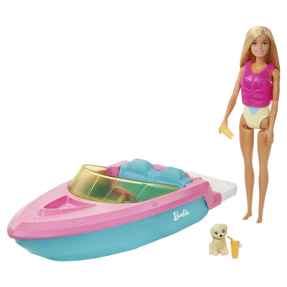 Bild: 887961903560 | Barbie Boot mit Puppe | Stück | In Fensterkarton | 2021 | Barbie