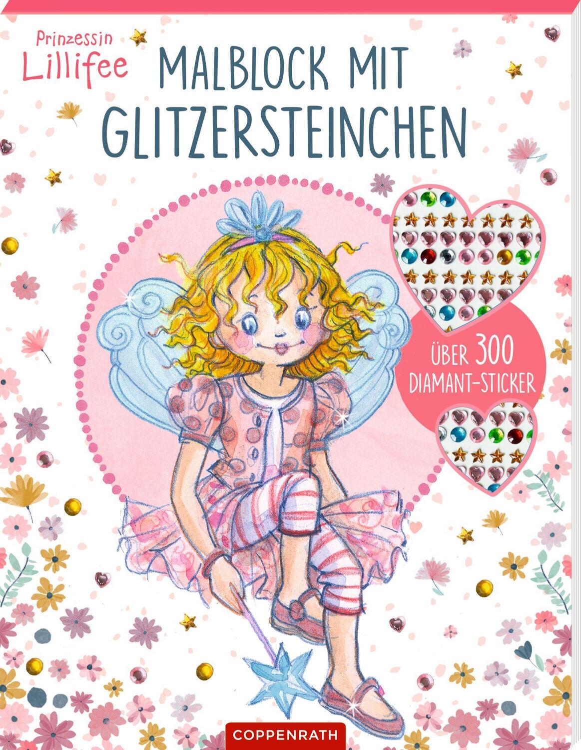 Cover: 9783649647867 | Malblock mit Glitzersteinchen (Prinzessin Lillifee) | Finsterbusch