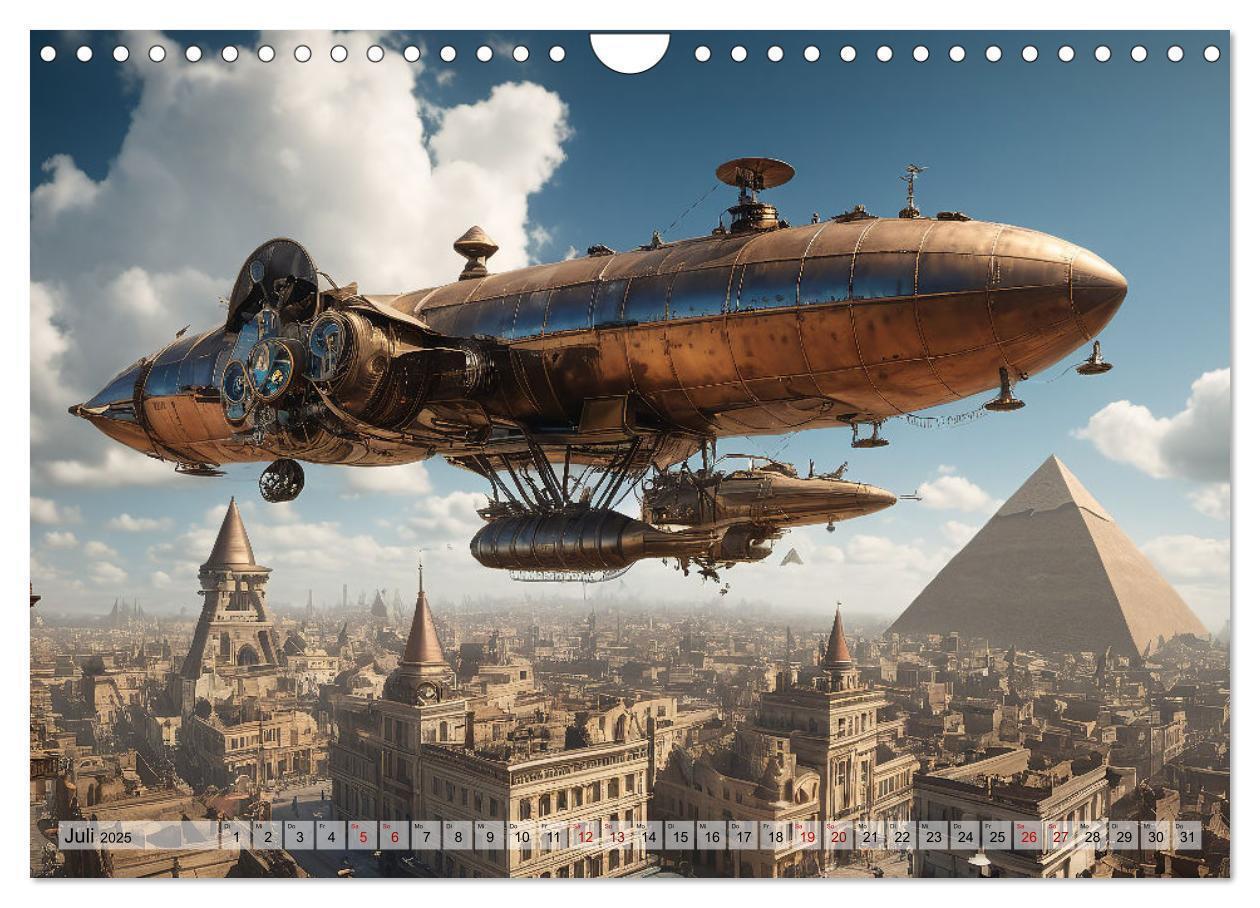 Bild: 9783383791222 | Steampunk - fantastische Fluggeräte (Wandkalender 2025 DIN A4...