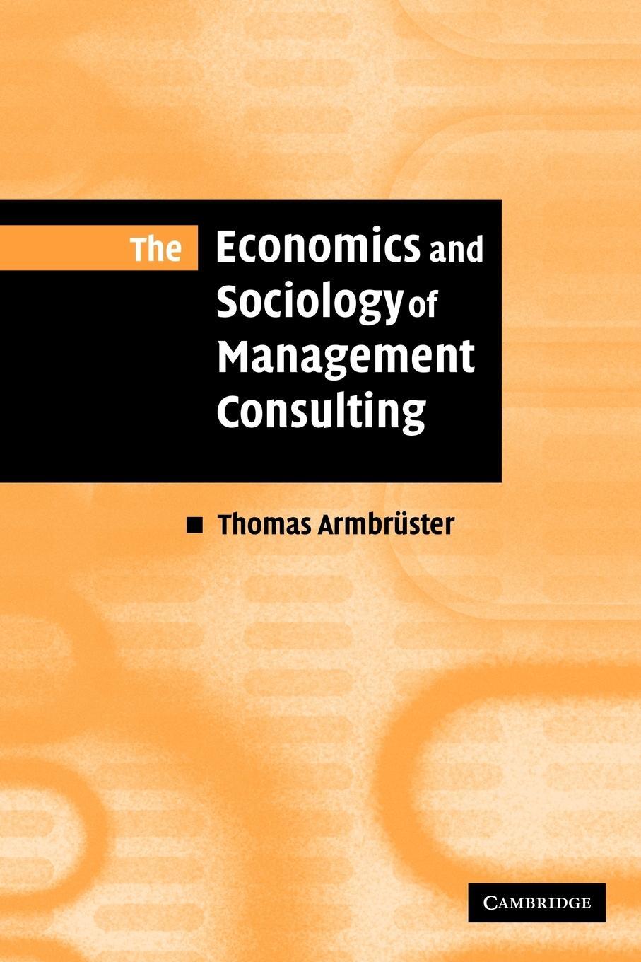 Cover: 9780521142243 | The Economics and Sociology of Management Consulting | Armbruster