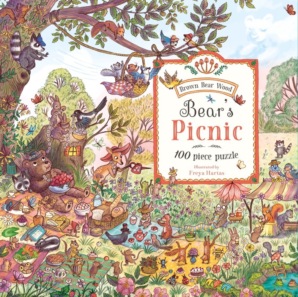 Cover: 9781913520519 | Bear's Picnic Puzzle | A Magical Woodland (100-piece Puzzle) | Hartas