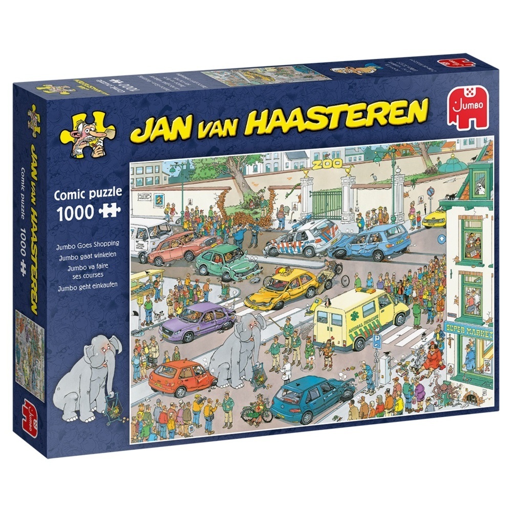 Cover: 8710126200285 | Jan van Haasteren - Jumbo geht einkaufen (Puzzle) | Jan van Haasteren