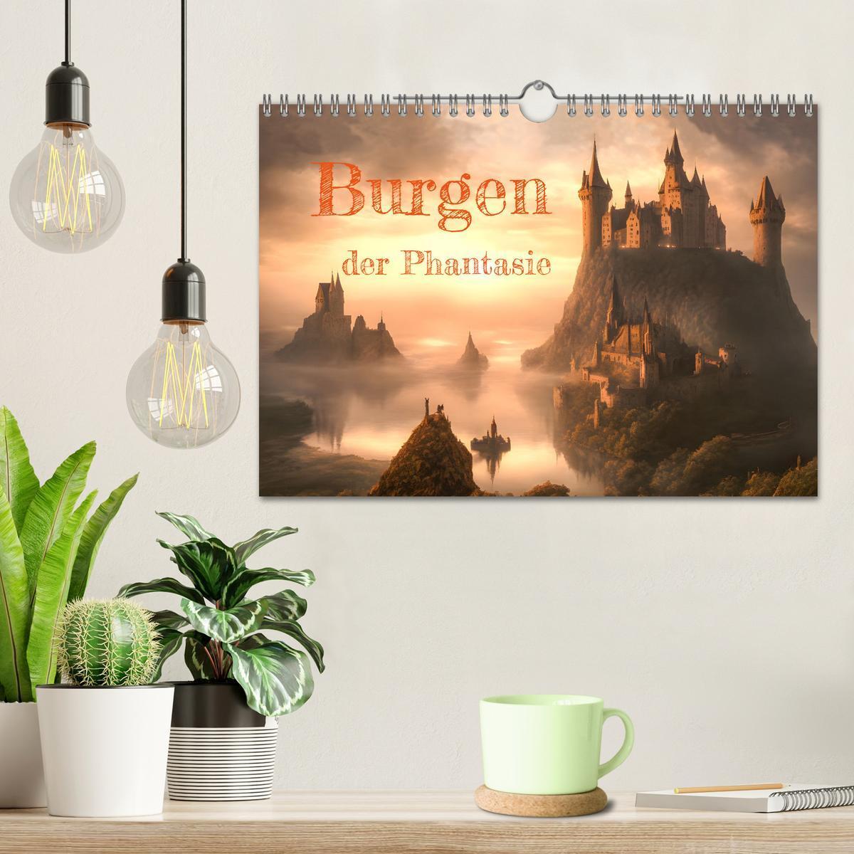 Bild: 9783383852350 | Burgen der Phantasie (Wandkalender 2025 DIN A4 quer), CALVENDO...