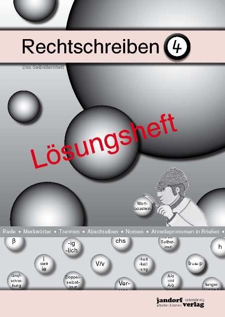 Cover: 9783960810643 | Rechtschreiben 4 (Lösungsheft) | Peter Wachendorf | Taschenbuch | 2020