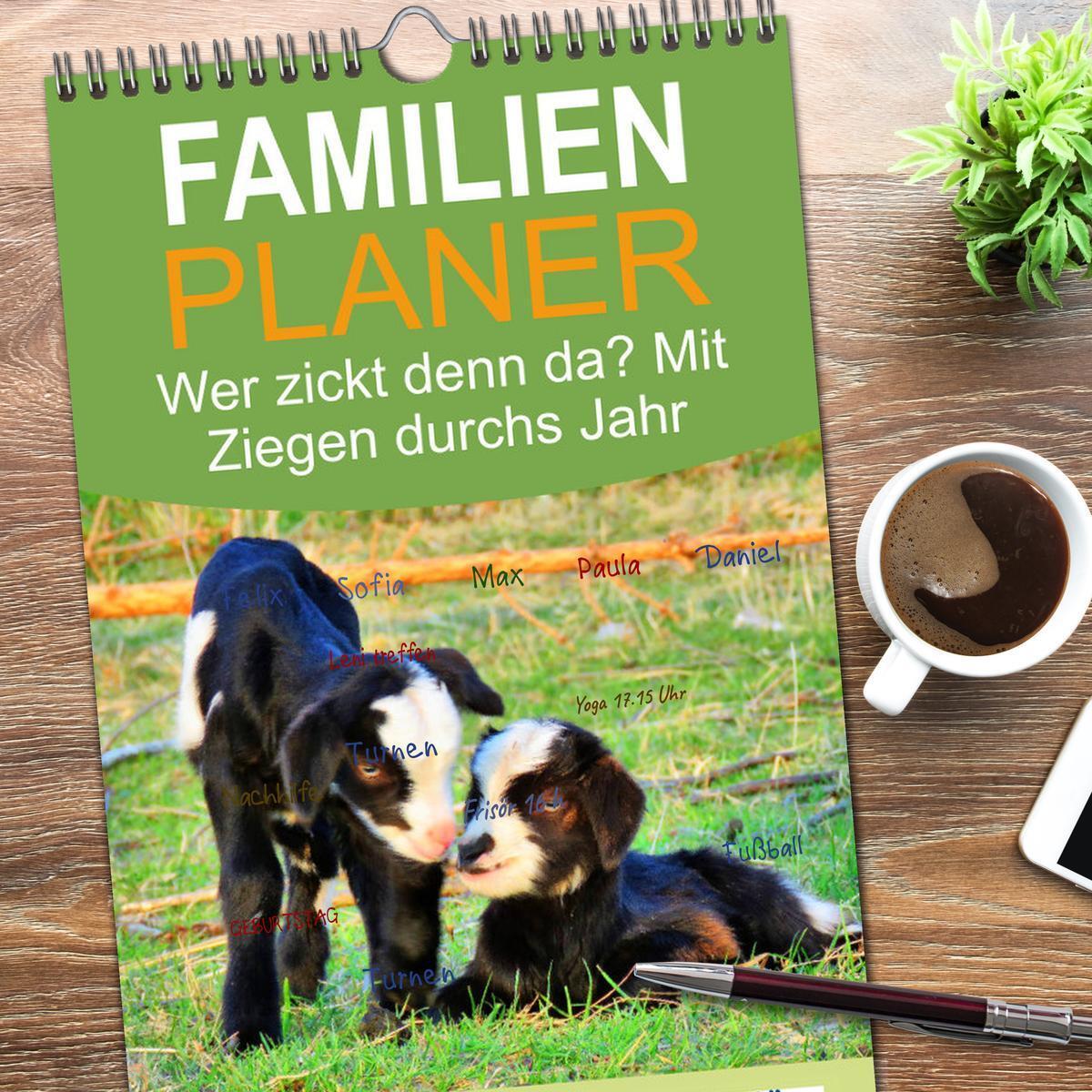 Bild: 9783457114650 | Familienplaner 2025 - Wer zickt denn da? Mit Ziegen durchs Jahr mit...