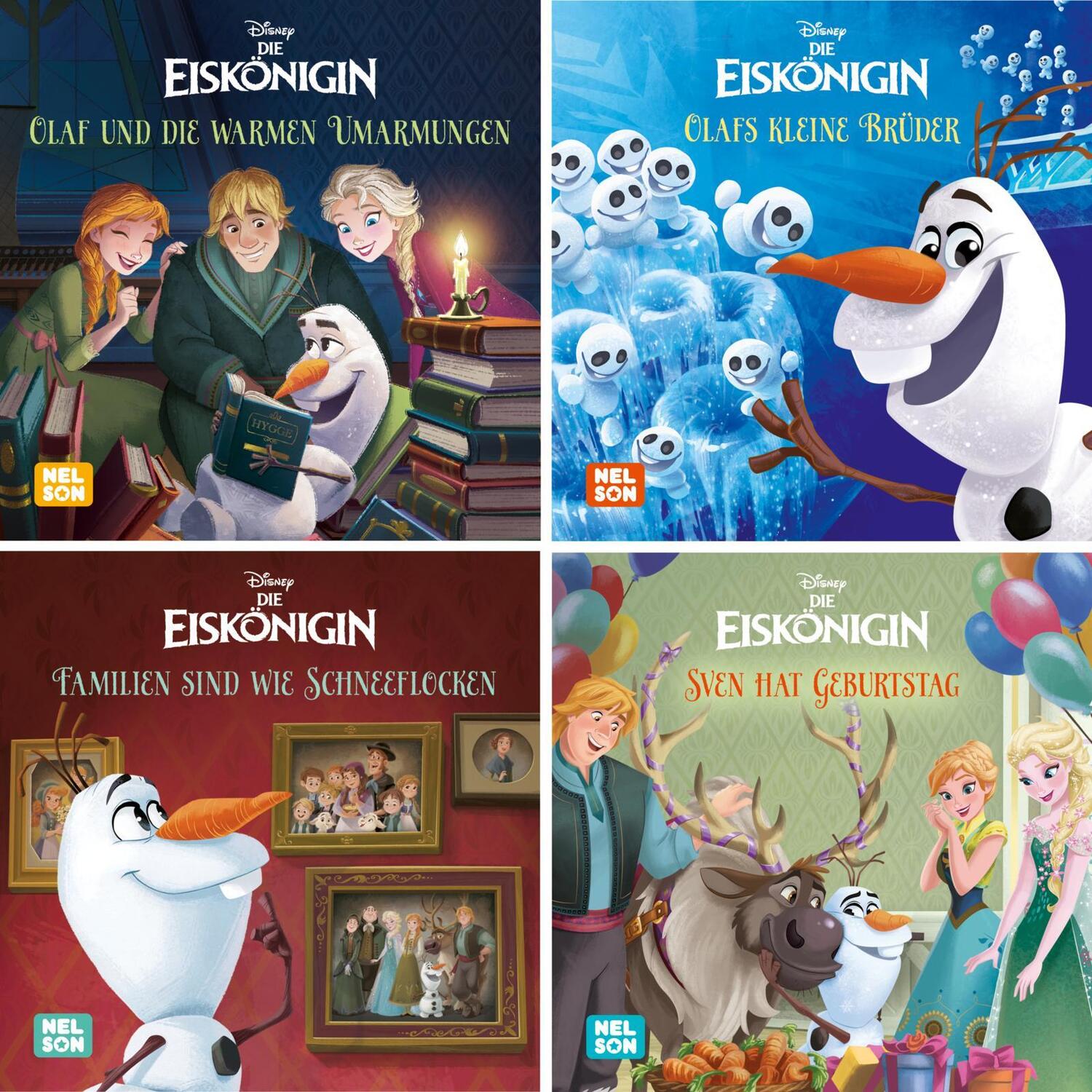 Cover: 9783845124537 | 4er Set Maxi-Mini 40: Disney Eiskönigin Olaf | Box | Nelson Maxi-Mini