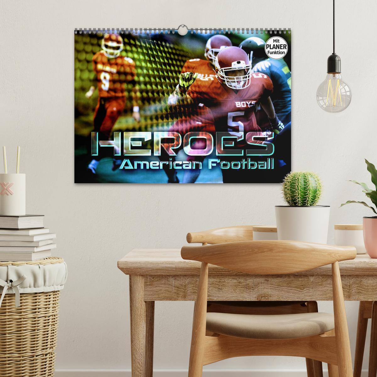 Bild: 9783435416844 | HEROES - American Football (Wandkalender 2025 DIN A3 quer),...