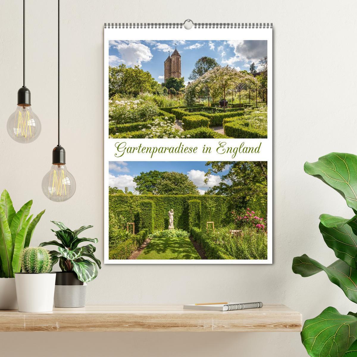 Bild: 9783457033296 | Gartenparadiese in England (Wandkalender 2025 DIN A2 hoch),...