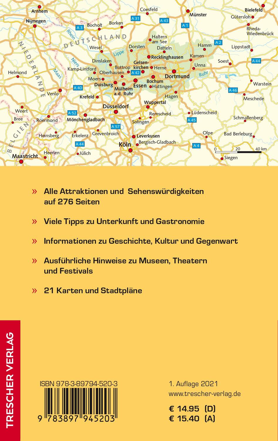 Rückseite: 9783897945203 | Reiseführer Ruhrgebiet | Metropolen, Industriekultur und Landschaften