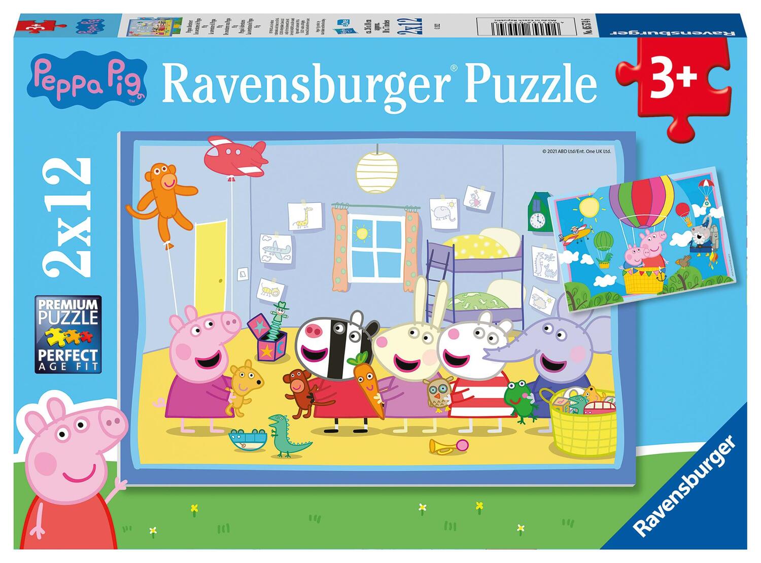 Cover: 4005556055746 | Ravensburger Kinderpuzzle 05574 - Peppas Abenteuer - 2x12 Teile...