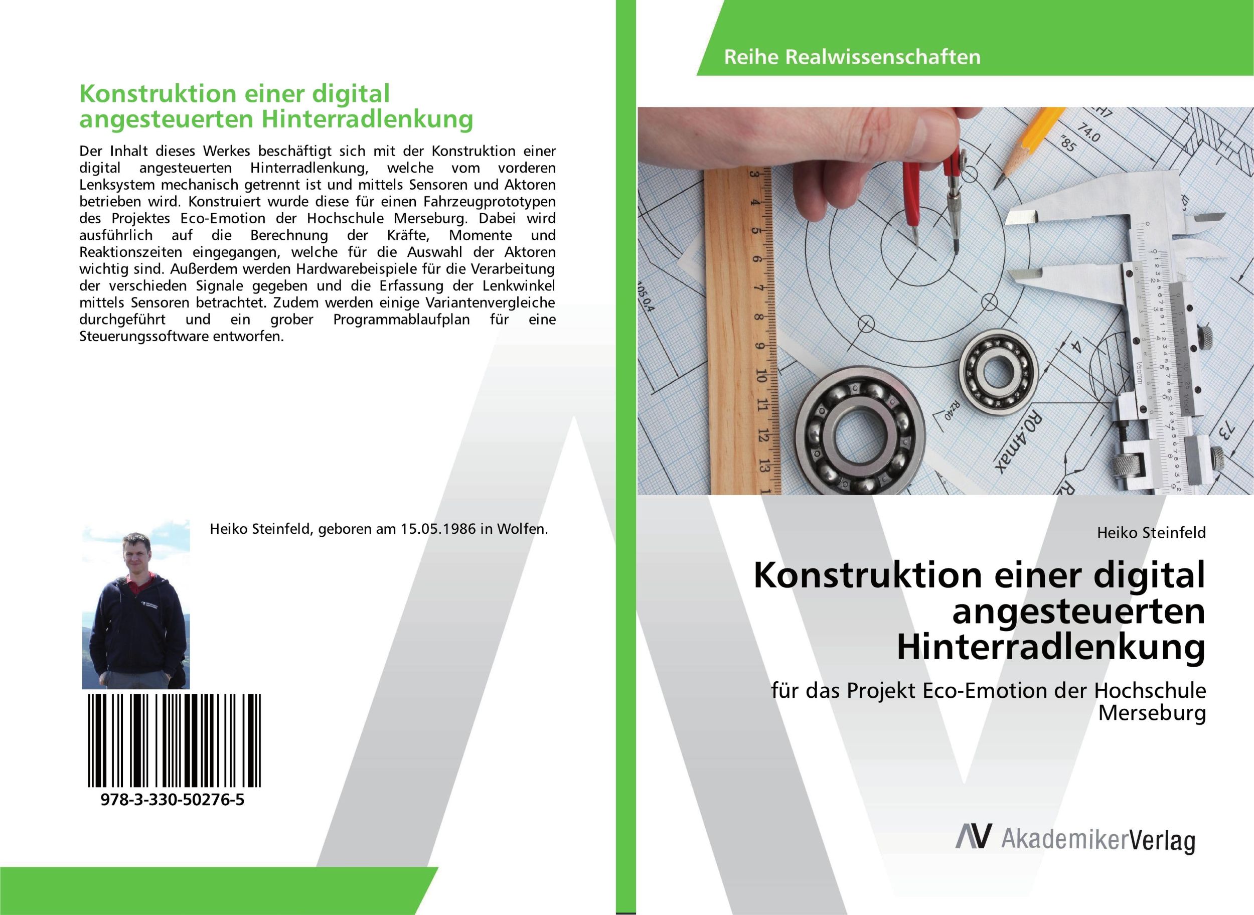 Cover: 9783330502765 | Konstruktion einer digital angesteuerten Hinterradlenkung | Steinfeld