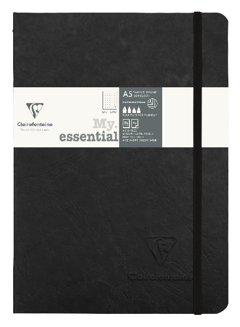 Cover: 3329687934314 | Notizbuch Age Bag My.Essential A5 96 Blatt dot-linierteatur, Schwarz