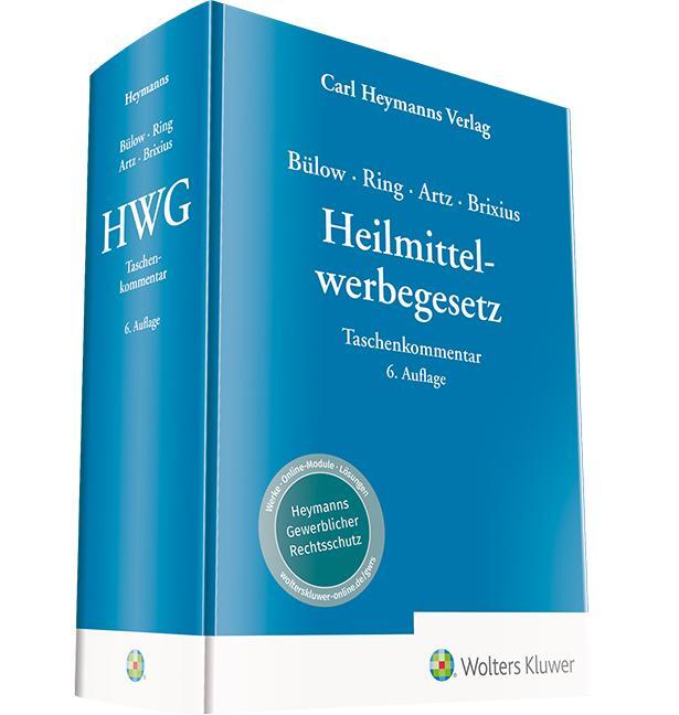 Cover: 9783452298171 | Heilmittelwerbegesetz | Taschenkommentar | Peter Bülow (u. a.) | Buch