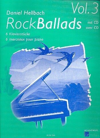 Cover: 9990000174638 | RockBallads 3 | 6 Klavierstücke, mit CD | Broschüre | 24 S. | Deutsch