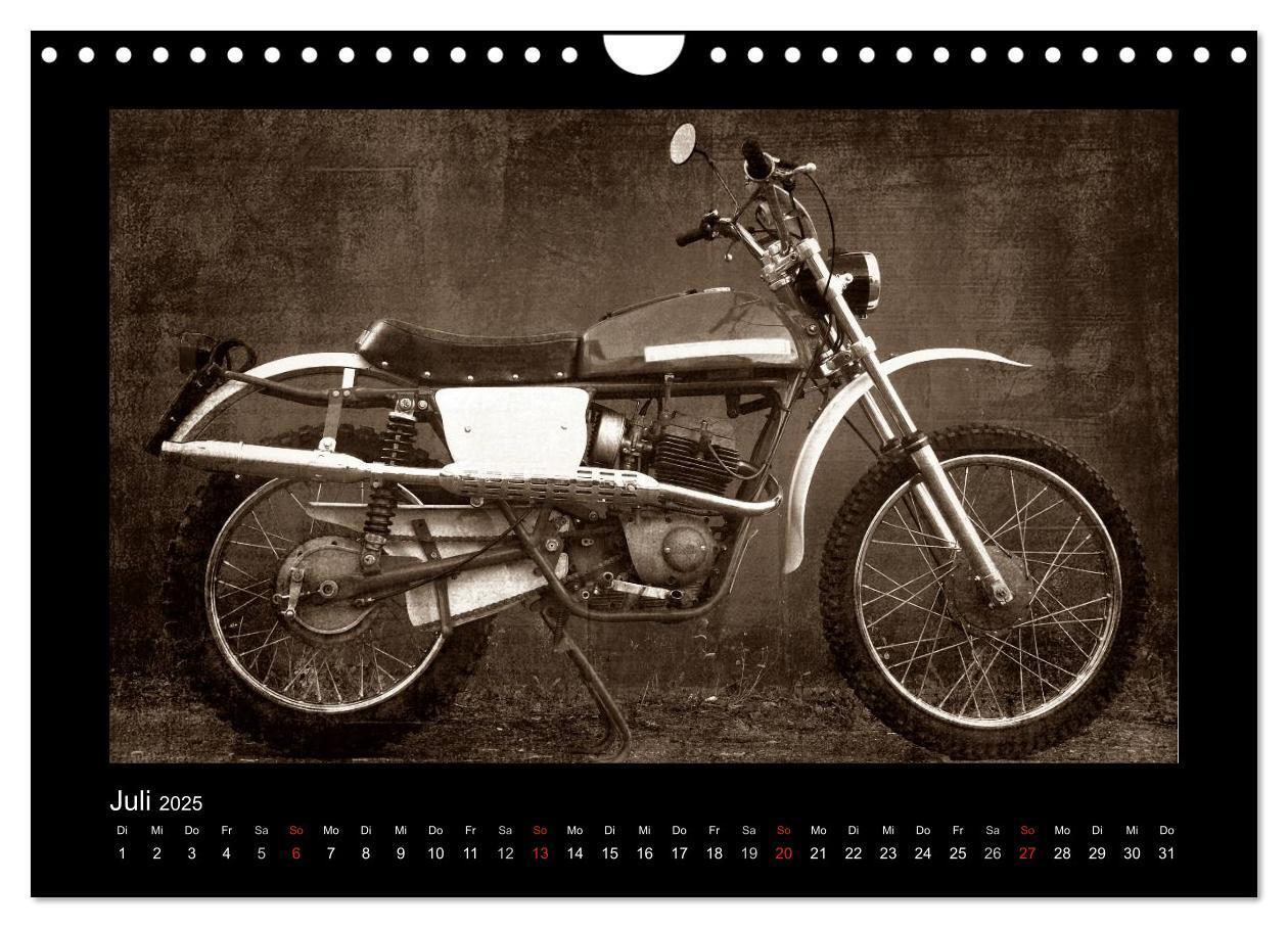 Bild: 9783435839438 | Motorrad Oldtimer (Wandkalender 2025 DIN A4 quer), CALVENDO...