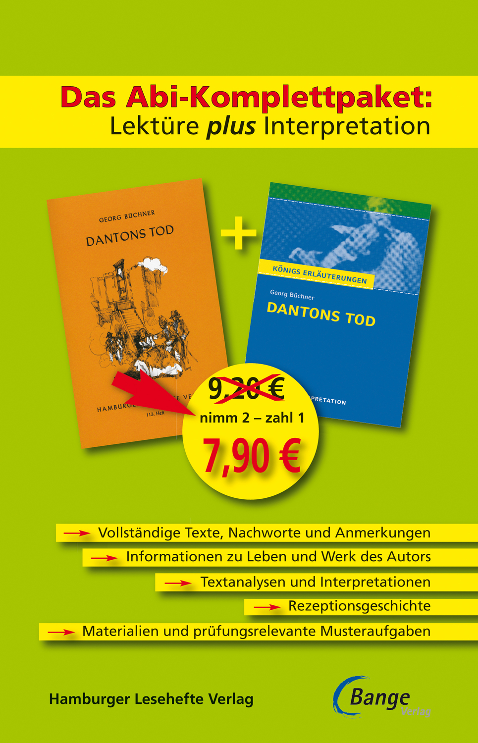 Cover: 9783804498020 | Dantons Tod – Das Abi-Komplettpaket: Lektüre plus Interpretation.