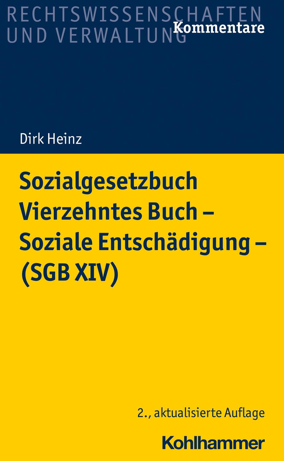 Cover: 9783170300590 | Sozialgesetzbuch Vierzehntes Buch - Soziale Entschädigung - (SGB XIV)