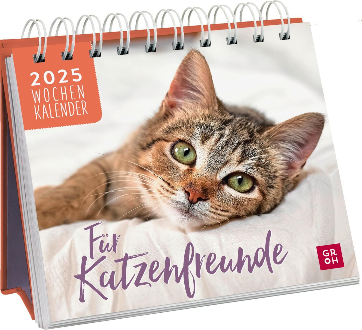 Cover: 4036442011935 | Mini-Wochenkalender 2025: Für Katzenfreunde | Groh Verlag | Kalender