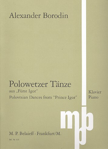 Cover: 9790203000037 | Polowetzer Tänze aus Fürst Igor für Klavier | Borodin | Buch