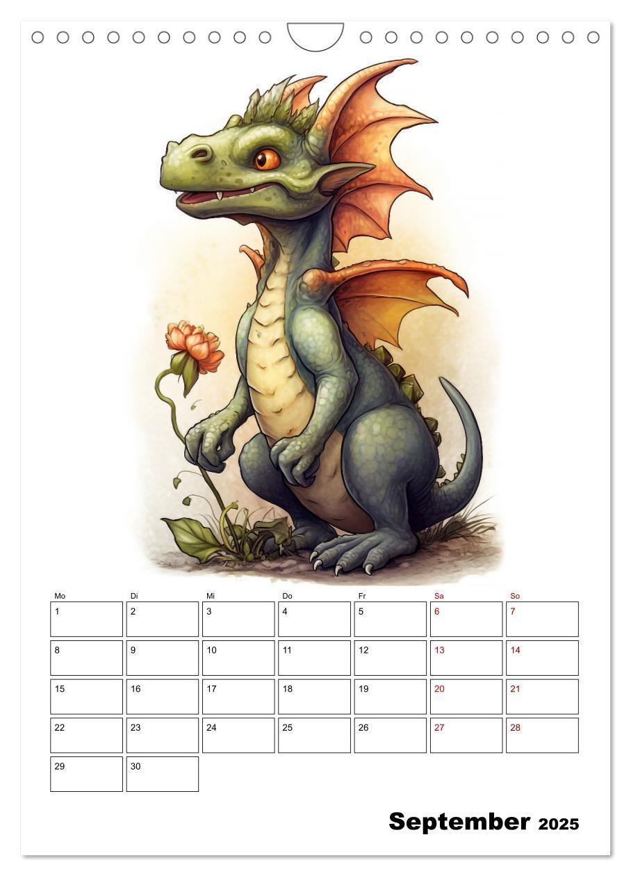 Bild: 9783435869084 | Niedliche Drachen (Wandkalender 2025 DIN A4 hoch), CALVENDO...