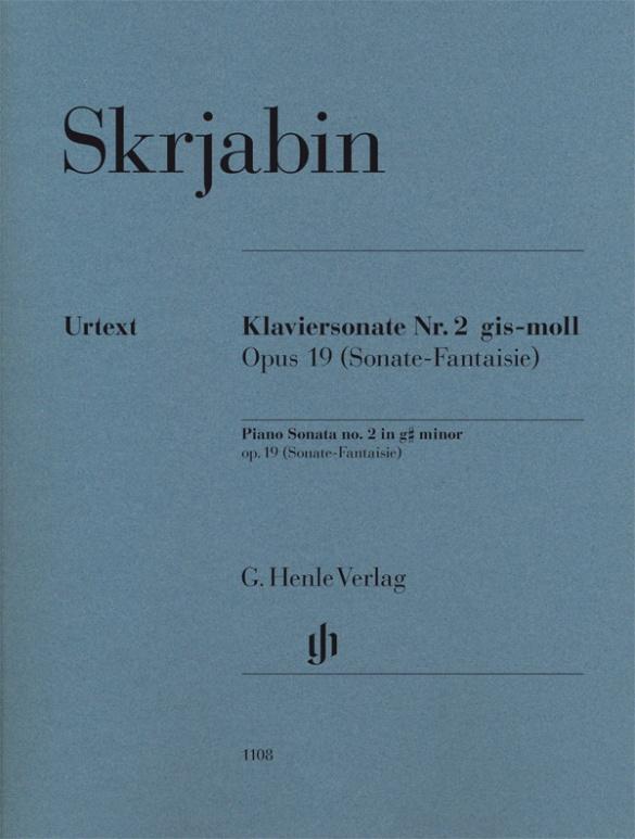 Cover: 9790201811086 | Klaviersonate Nr. 2 gis-moll op. 19 (Sonate-Fantaisie) | Skrjabin