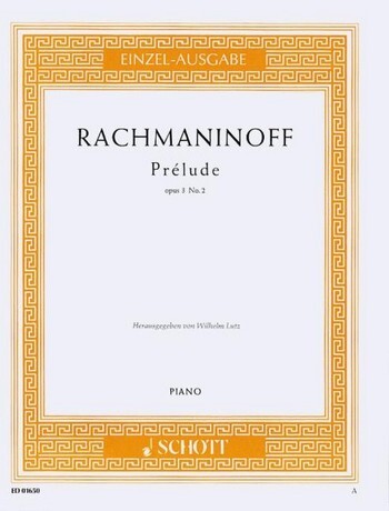 Cover: 9790001087568 | Prélude cis-Moll | op. 3/2. Klavier., Edition Schott Einzelausgabe