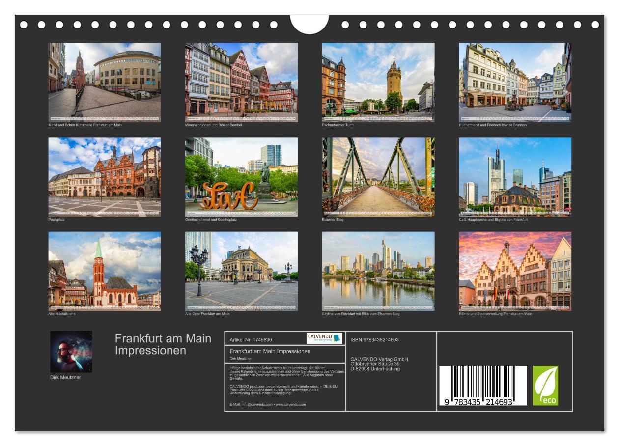 Bild: 9783435214693 | Frankfurt am Main Impressionen (Wandkalender 2025 DIN A4 quer),...