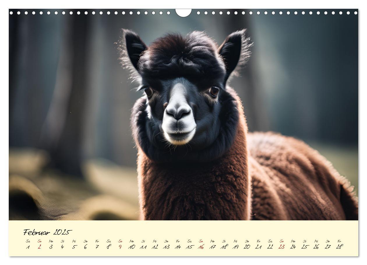 Bild: 9783457189399 | Alpakas, die sanften Andenbewohner (Wandkalender 2025 DIN A3 quer),...