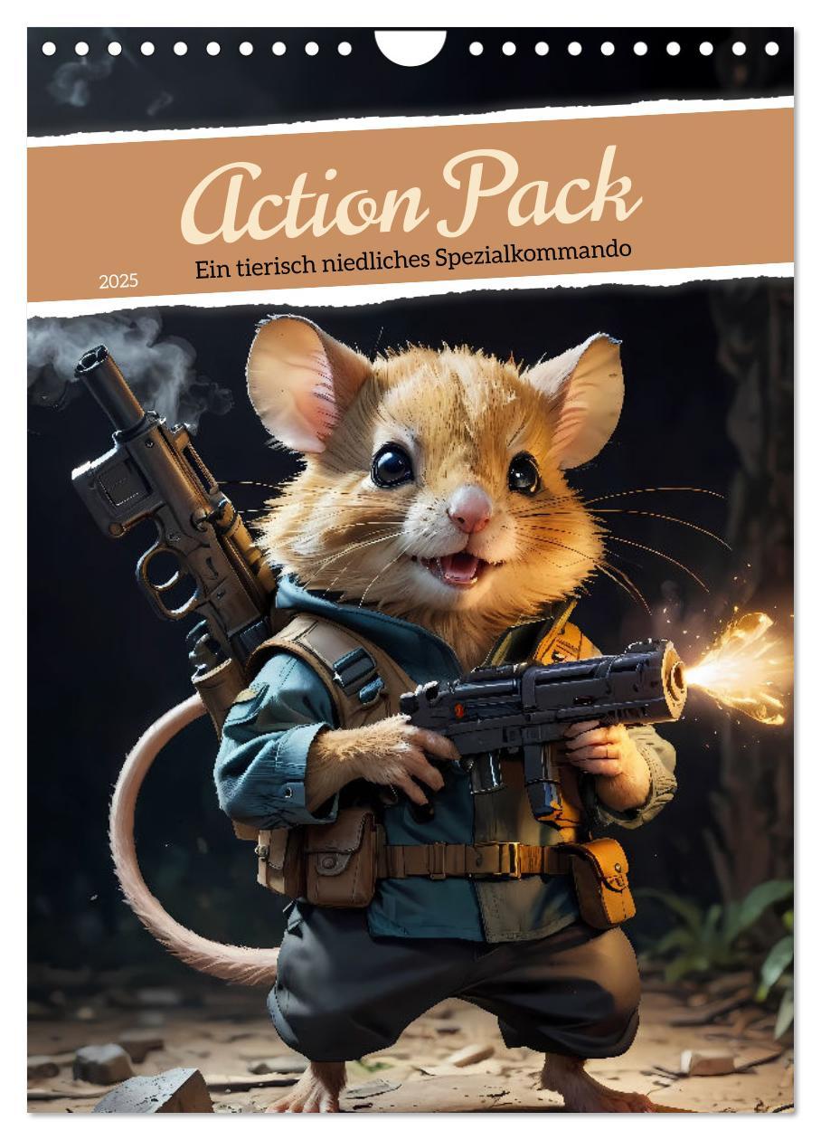 Cover: 9783457140130 | Action Pack - Ein tierisch niedliches Spezialkommando (Wandkalender...