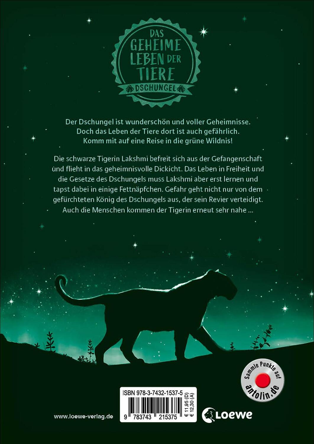 Rückseite: 9783743215375 | Das geheime Leben der Tiere (Dschungel) - Die schwarze Tigerin | Buch