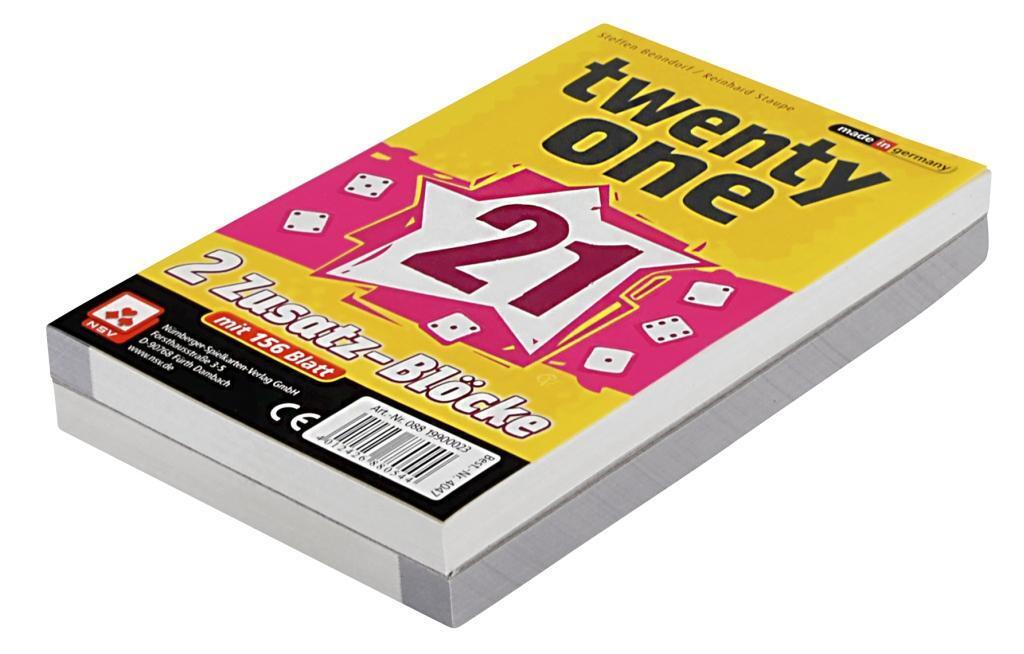 Cover: 4012426880544 | Twenty One - Ersatzblöcke | Nürnberger Spielkarten Verlag | Spiel