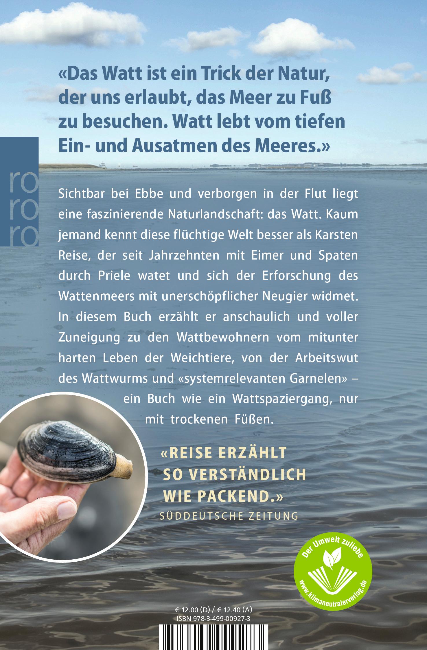 Rückseite: 9783499009273 | Das Watt | Wunderwelt zwischen Land und Meer | Karsten Reise | Buch