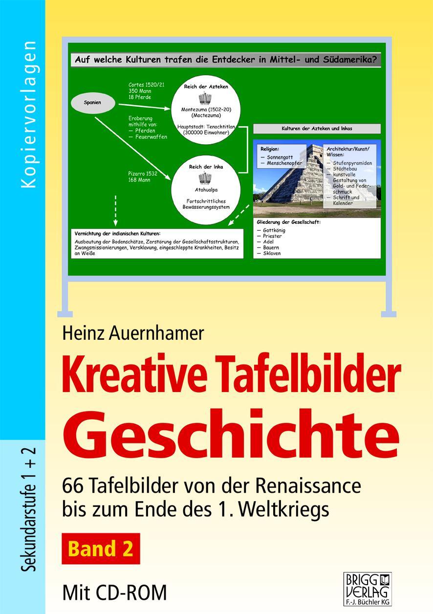 Cover: 9783956601323 | Kreative Tafelbilder Geschichte - Band 2 | Heinz Auernhamer | Buch