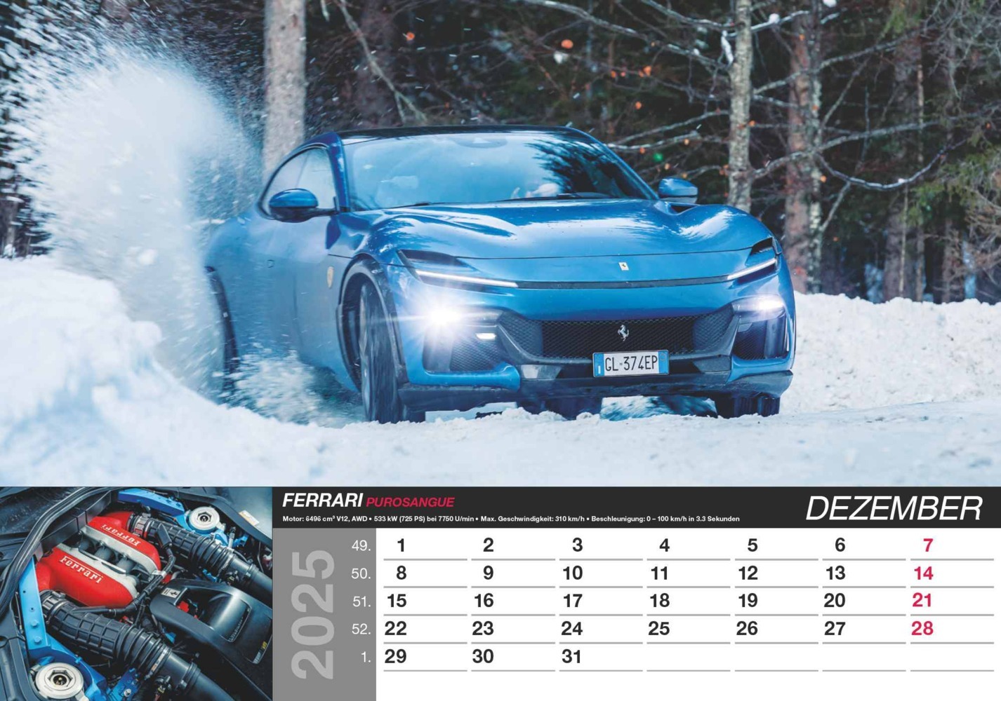 Bild: 4251732344115 | Alpha Edition - Fast Car 2025 Bildkalender, 48,5x34cm, Wandkalender...