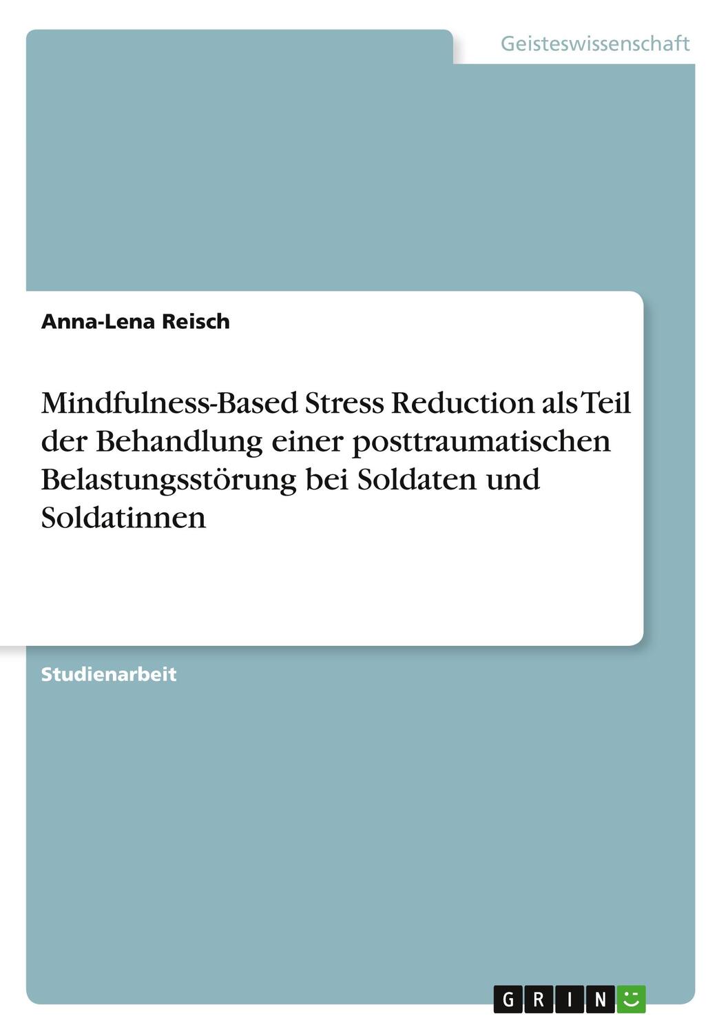 Cover: 9783346526649 | Mindfulness-Based Stress Reduction als Teil der Behandlung einer...