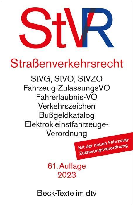 Cover: 9783423531665 | Straßenverkehrsrecht | Taschenbuch | dtv-Taschenbücher Beck Texte