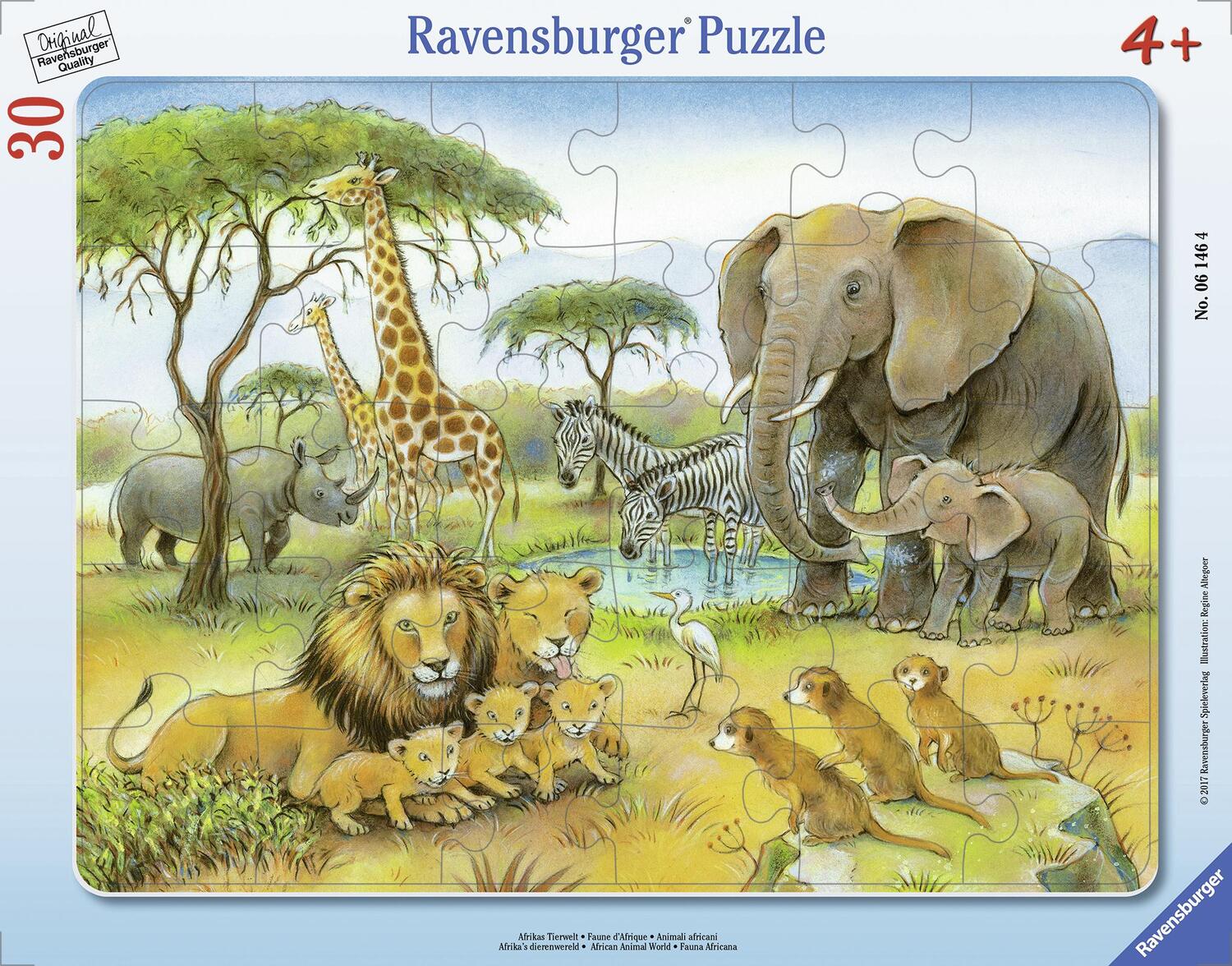Bild: 4005556061464 | Afrikas Tierwelt. Kinderpuzzle 30 Teile | Spiel | Deutsch | 2017