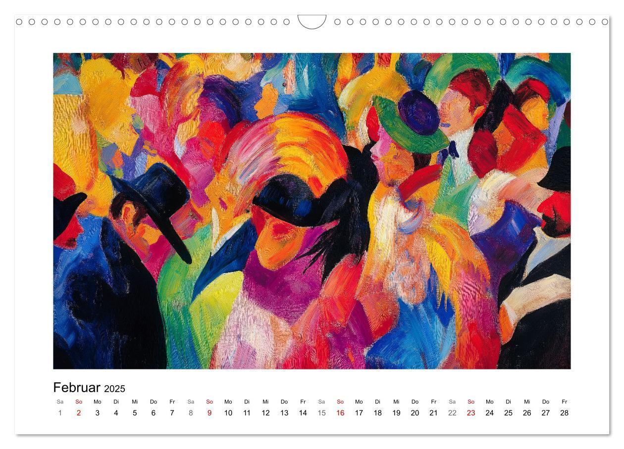 Bild: 9783457238158 | Expressionistisch durchs Jahr (Wandkalender 2025 DIN A3 quer),...