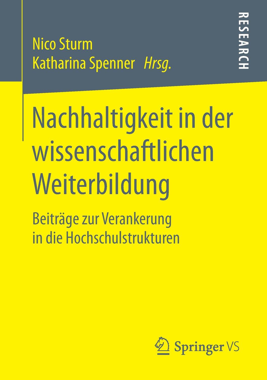 Cover: 9783658191795 | Nachhaltigkeit in der wissenschaftlichen Weiterbildung | Taschenbuch