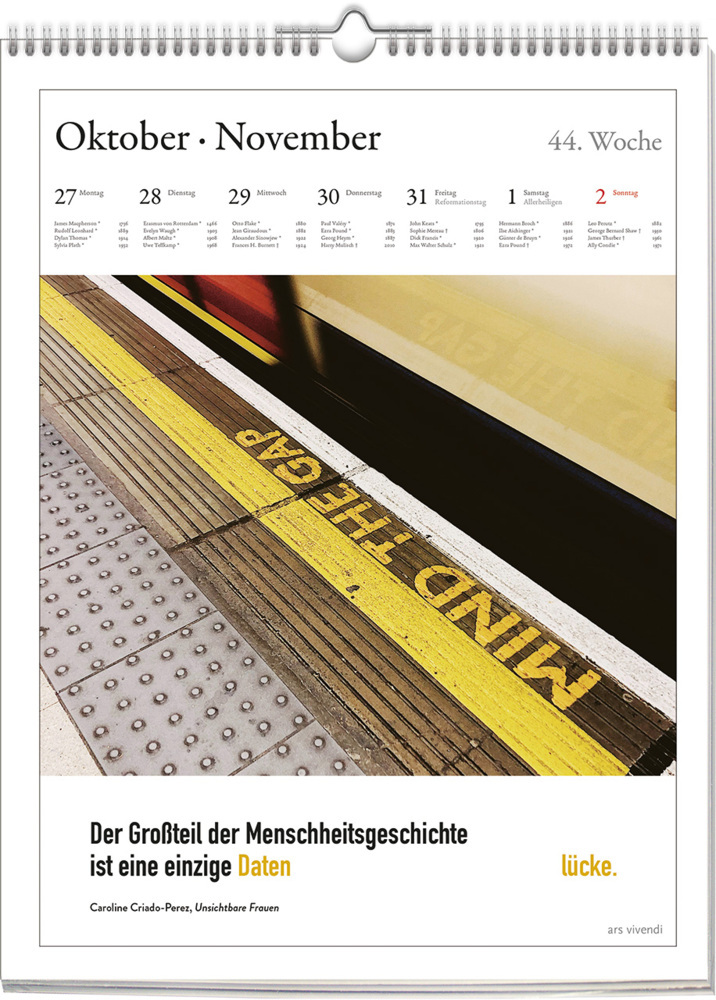 Bild: 9783747205662 | ars vivendi Literatur Kalender 2025 | Wochenkalender | Kalender | 2025