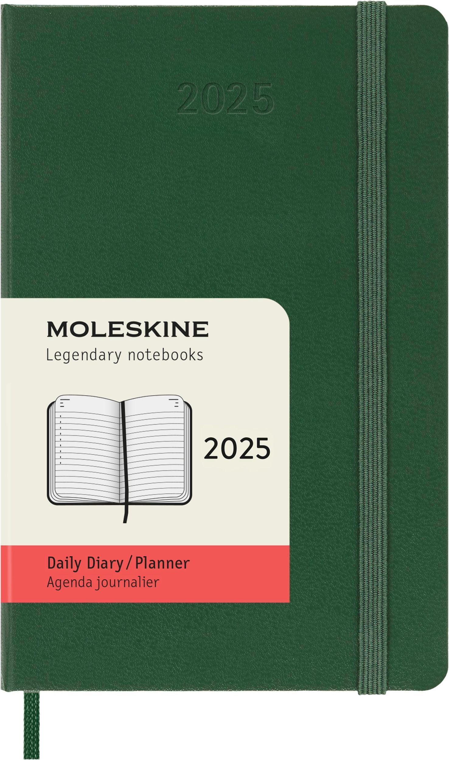 Cover: 8056999270759 | Moleskine 12 Monate Tageskalender 2025, Pocket/A6, 1 Tag = 1 Seite,...