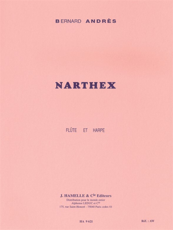 Cover: 9790230796217 | Narthex | Andres | Buch | Alphonse Leduc | EAN 9790230796217