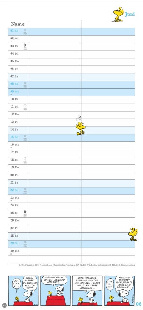 Bild: 9783756406081 | Peanuts Planer Wir zwei 2025 | Kalender | Spiralbindung | 14 S. | 2025